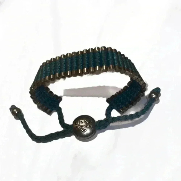 Authentic Links of London casual statement unisex blue friendship bracelet OS - Picture 2 of 4